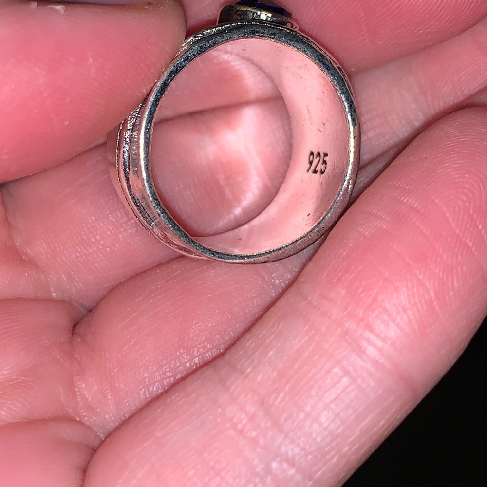 💍 BOHO Carved Floral Leaf CZ Crystal Ring 💍 - Picture 5 of 5